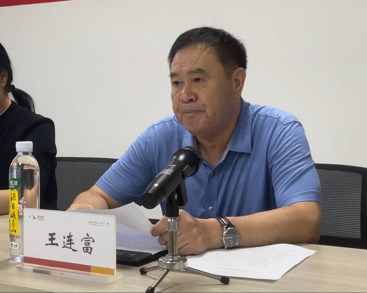 5、慈善協(xié)會副會長王連富致辭